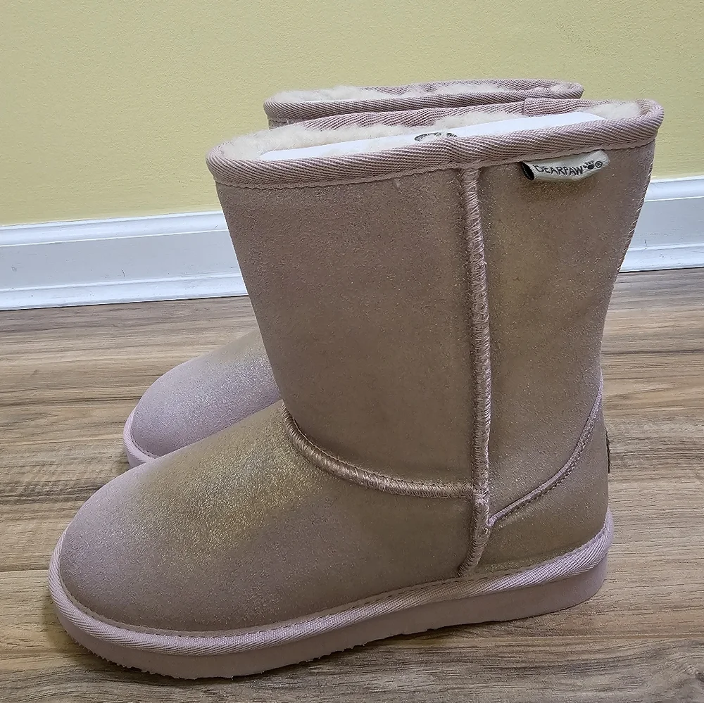 New BearPaw Elle Exotic Youth Pink Glitter, size US 5 - Picture 4 of 14